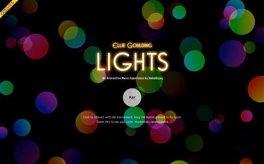 Lights — an interactive musical WebGL experience for Ellie Goulding